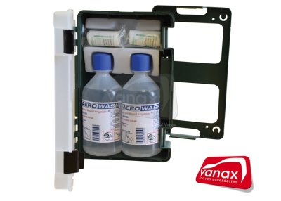 Eyewash Cabinet and 2 x 500ml Eyewash Solution