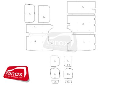 L2 H2 RWD (May 2018-on) - Full Ply Lining Kit