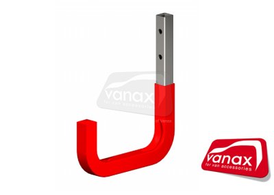 150mm Galvanised Steel Hook - red dipped - 50kg capacity