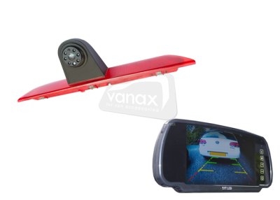 High Level Brake light camera and mirror mounted monitor