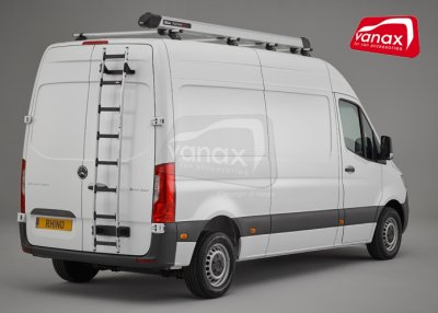 Crafter (2017-on) - H2 - 7 rung Aluminium rear door ladder