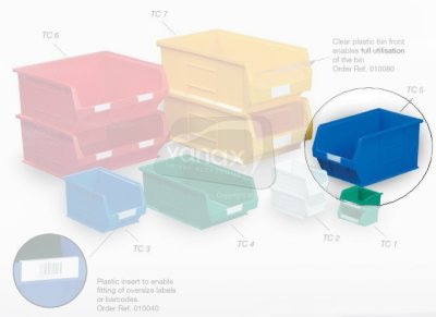 Topstore - Semi-Open Fronted Containers - 10 x Size 5