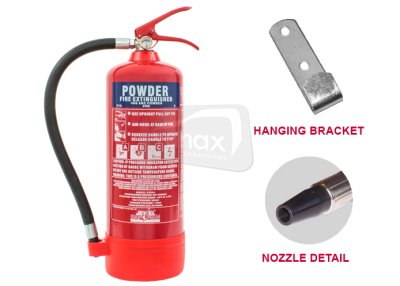 4 Kg Dry Powder Fire Extinguisher with wall bracket