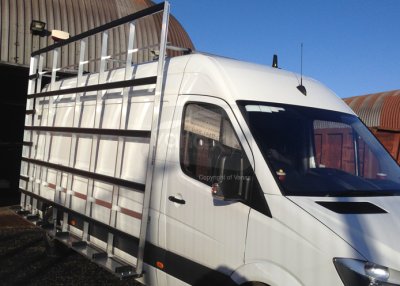 Sprinter (06-18) L3 - Aluminium Glass Rack (LxH) 4000 x 2500