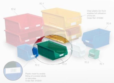 Topstore - Semi-Open Fronted Containers - 10 x Size 4