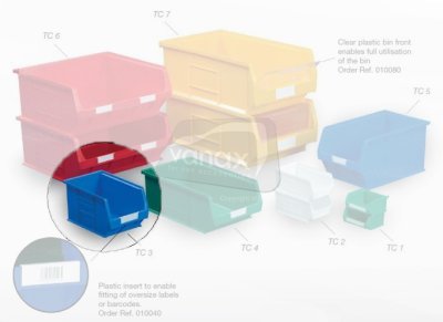 Topstore - Semi-Open Fronted Containers - 10 x Size 3