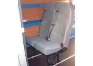 High Back Double with 3pt seat belts, M1/N1 Tested